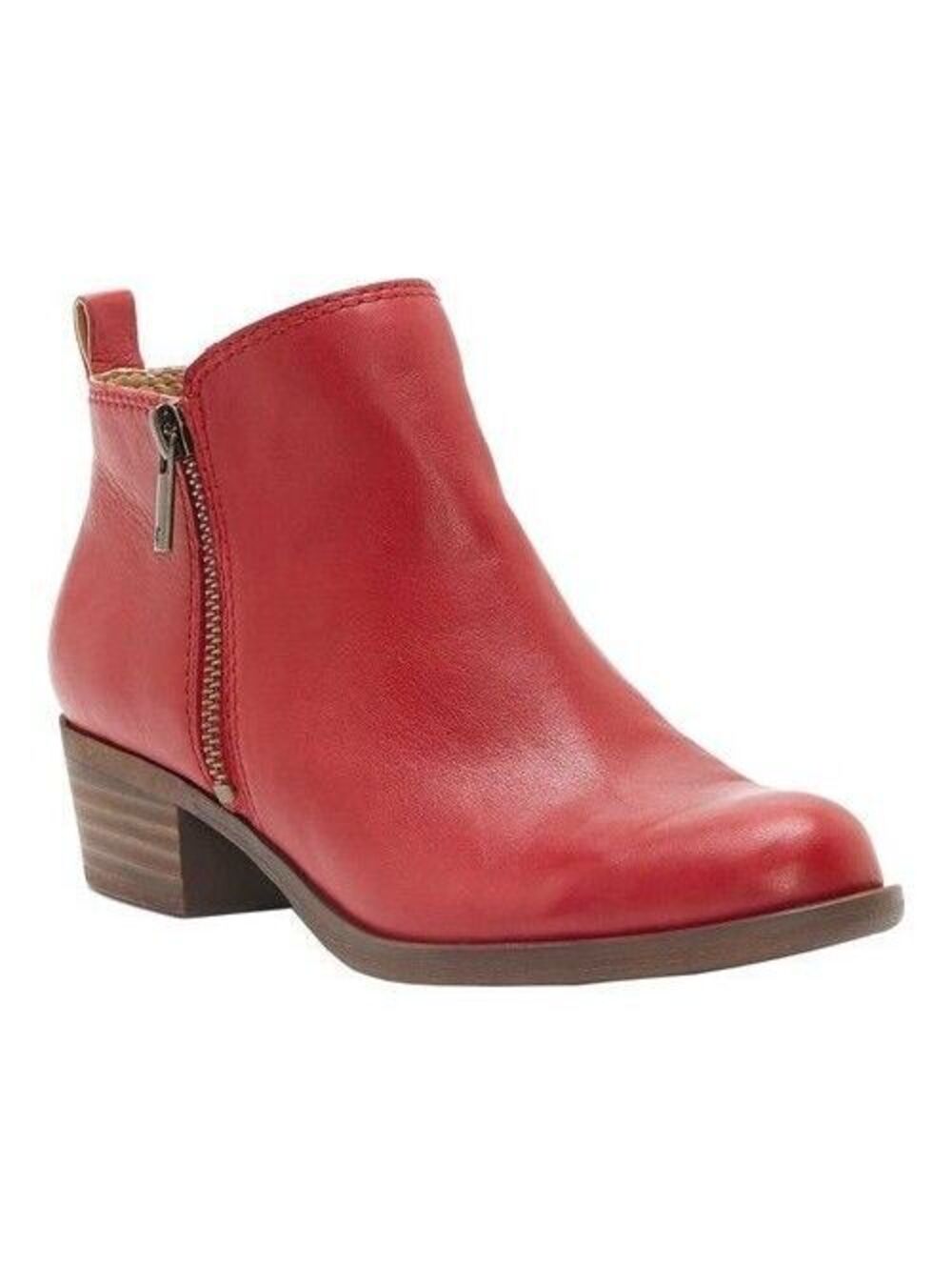 Lucky Brand Basel Ankle Boots Red 6W ($149)